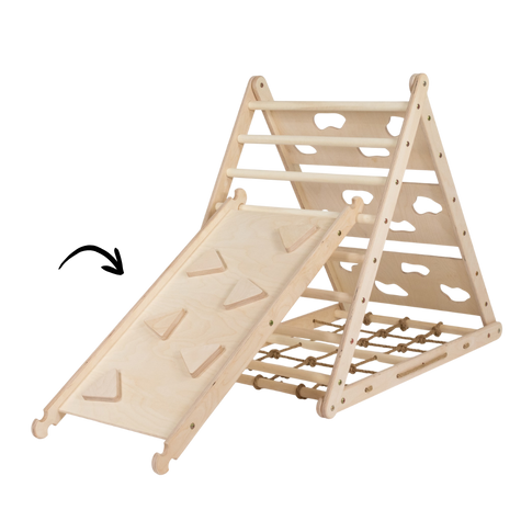 Double-sided Ramp: Rock wall & slide // 100 cm